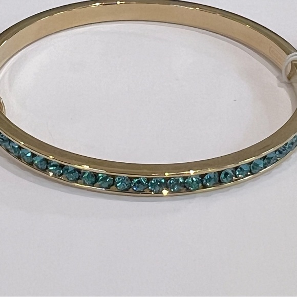 NWT Coach Pave Bangle (Color: Gold/Turquoise) - Picture 6 of 14